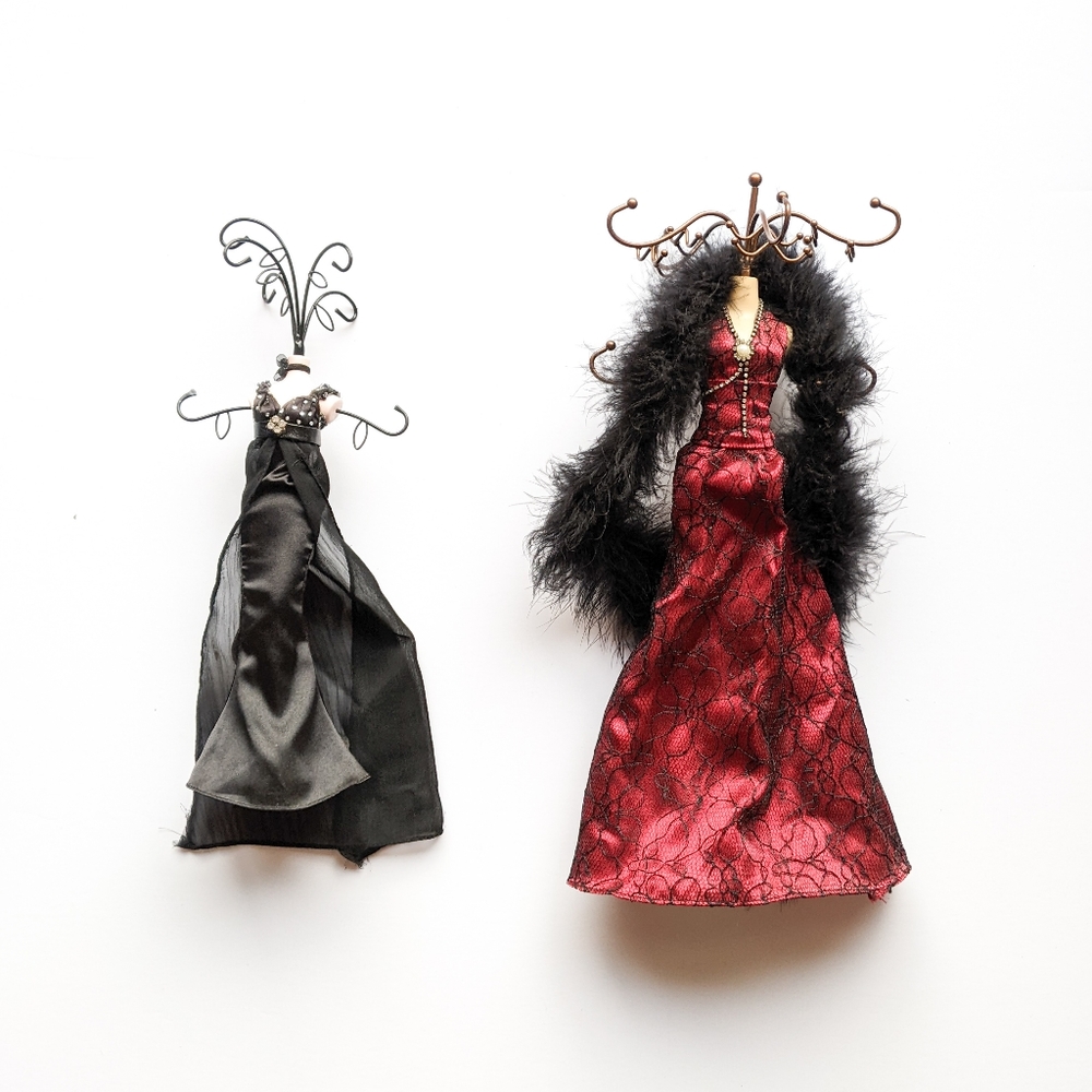 SET Vintage Style Jewelry Holder Stands